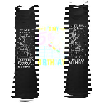 Its My 5Th Birthday Roller Coaster Theme Park Unisex Tank Top - Thegiftio UK