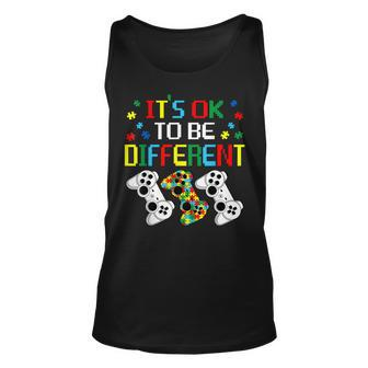 Its Ok To Be Different Game Boys Autism Awareness Men Kids Unisex Tank Top | Mazezy