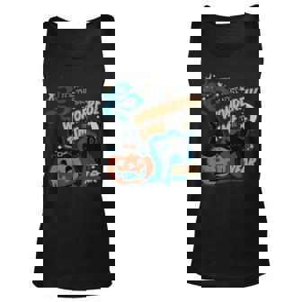 Its The Most Wonderful Time Of The Year Black Cat Halloween Men Women Tank Top Graphic Print Unisex - Thegiftio
