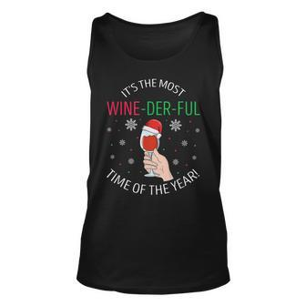 Its The Most Wine-Der-Ful Time Of The Year Lustiges Geschenk Tank Top - Seseable