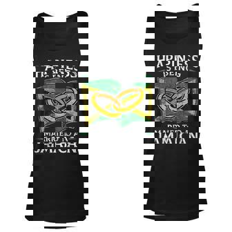 Jamaican Marriage Jamaica Married Heritage Flag Culture Unisex Tank Top | Mazezy
