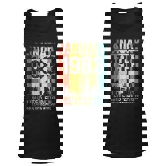 January 1983 Limited Edition 40 Years Of Being Awesome Unisex Tank Top | Seseable FR