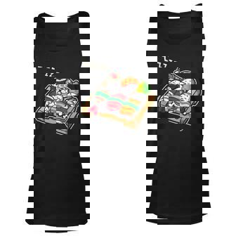 Japanese Anime Kawaii Sushi Plate Unisex Tank Top - Seseable