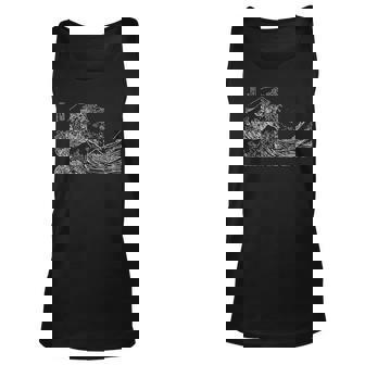 Japanese Wave Ocean Traditional Japan Graphic Unisex Tank Top | Mazezy