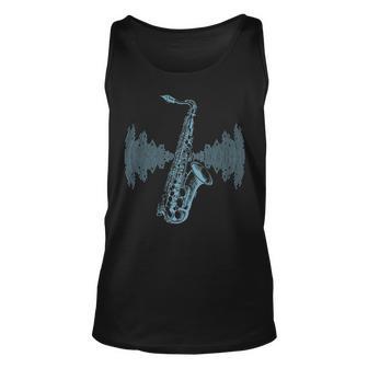 Jazz Music Saxophone Player Fun Saxophone Musical Instrument Unisex Tank Top - Seseable