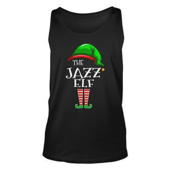 Jazz Name Gift The Jazz Elf Christmas Unisex Tank Top - Seseable