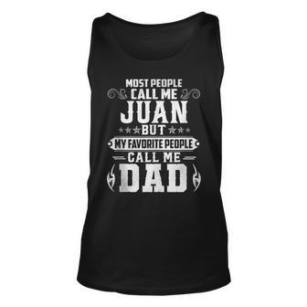Juan - Name Funny Fathers Day Personalized Men Dad Unisex Tank Top - Thegiftio