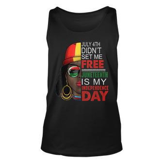 Junenth Is My Independence Day Africa Black Woman Melanin Unisex Tank Top - Thegiftio