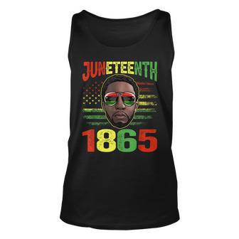 Junenth Is My Independence Day Black King Fathers Day Men Unisex Tank Top | Mazezy