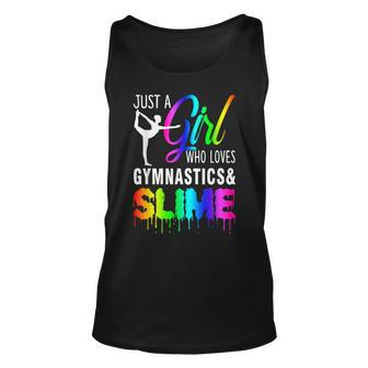 Just A Girl Who Loves Gymnastics & Slime Gift For Girl Unisex Tank Top - Seseable
