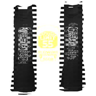 Just Hit That Speed Limit Sign 55 Happy 55Th Birthday Retro Unisex Tank Top - Seseable