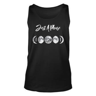Just A Phase Moon Cycle Phases Of The Moon Astronomy Tank Top | Mazezy