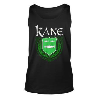 Kane Surname Irish Last Name Kane Family Crest Unisex Tank Top | Mazezy