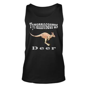 Kangaroo Funny Names Tyrannosaurus Deer Hilarious Gift Unisex Tank Top | Mazezy