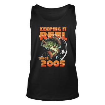 Keeping It Reel Since 2005 Fishing Lovers 18Th Birthday Mens Tank Top | Mazezy
