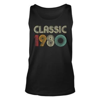 Klassisch 1980 Vintage 43 Geburtstag Geschenk Classic Tank Top - Seseable