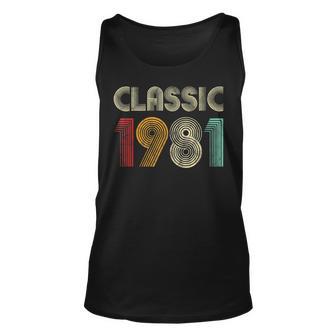 Klassisch 1981 Vintage 42 Geburtstag Geschenk Classic Tank Top - Seseable