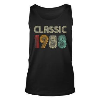 Klassisch 1988 Vintage 35 Geburtstag Geschenk Classic Tank Top - Seseable