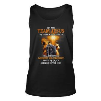 Knight Templar Lion Cross Christian Saying Religious Quote Unisex Tank Top - Seseable