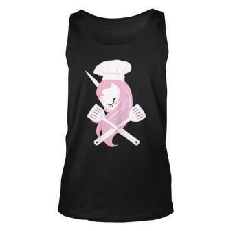 Köchin Küche Kochen Backen Einhorn Geschenk Gastro Tank Top - Seseable