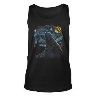 Labrador Retriever Starry Night Dogs Lover Gifts Graphic Unisex Tank Top | Mazezy