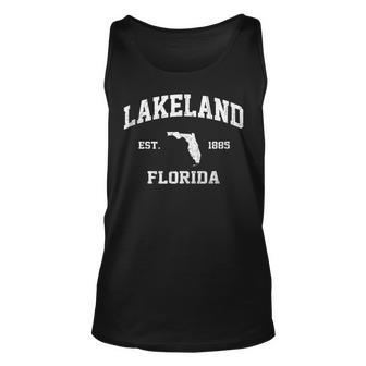 Lakeland Florida Fl Vintage State Athletic Style Unisex Tank Top - Seseable