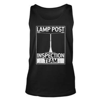 Lamp Post Inspection Team Geocaching Funny Geocache Lover Unisex Tank Top | Mazezy