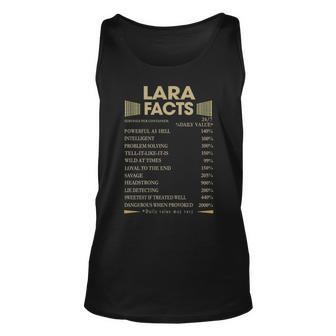 Lara Name Gift Lara Facts Unisex Tank Top - Seseable