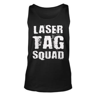 Laser Tag Squad Birthday Party Unisex Tank Top | Mazezy