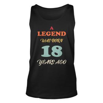 A Legend Was Born Jahrestag Vintage Farben Tank Top - Seseable