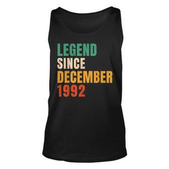 Legend Since December 1992 Retro 30Er Geburtstag Tank Top - Seseable