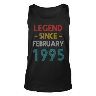 Legend Since Februar 1995 Vintage Geburtstag Tank Top - Seseable