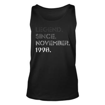 Legend November 1998 21 Years Old 21St Birthday Gifts Unisex Tank Top | Mazezy