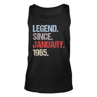 Legende Seit Januar 1965 Jahrgang Geburtstag Tank Top - Seseable