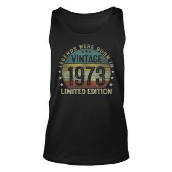 Legenden 1973 Geburtstag Unisex TankTop, 50. Geburtstagsfeier Männer - Seseable