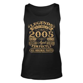 Legenden 2005 Geboren Unisex TankTop, 18. Geburtstagsgeschenk Mann - Seseable