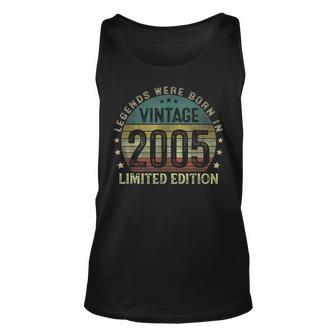 Legenden 2005 Geburt Unisex TankTop: 18. Geburtstag Lustiges Geschenk Mann - Seseable