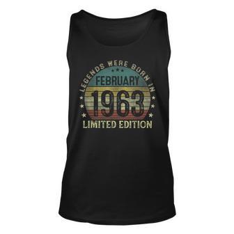 Legenden Februar 1963, 60. Geburtstag Mann V6 Unisex TankTop - Seseable