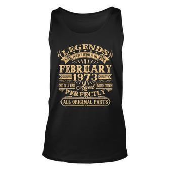 Legenden Februar 1973, 50. Geburtstag Mann Unisex TankTop - Seseable