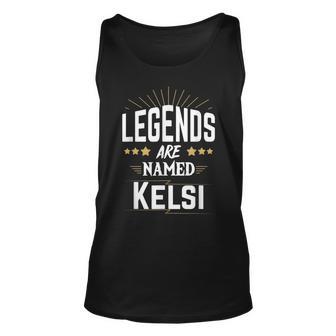 Legenden Heißen Kelsi Unisex TankTop mit Sternenmotiv, Personalisierte Mode - Seseable