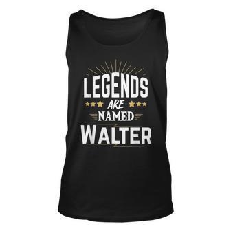 Legends Named Walter Unisex TankTop, Personalisiert mit Sternenmuster - Seseable