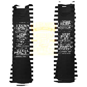 Legends Were Born In November 1977 Unisex Tank Top | Seseable UK
