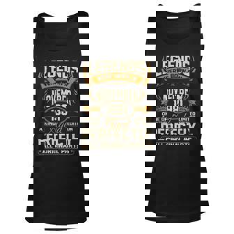 Legends Were Born In November 1981 Unisex Tank Top | Seseable UK