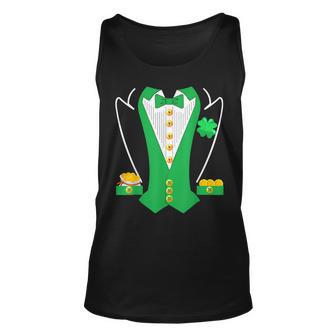 Leprechaun Tuxedo Patricks Day Diy Irish Halloween Costume Unisex Tank Top - Seseable