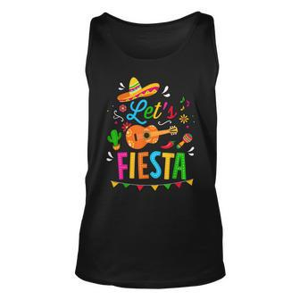 Lets Fiesta For Funny Cinco De Mayo Costume Party Unisex Tank Top | Mazezy