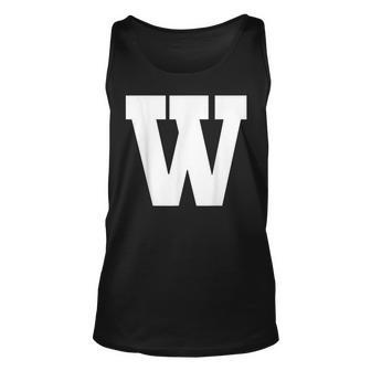 Letter W Spelling Red Blue Green Colors Alphabet Unisex Tank Top - Seseable