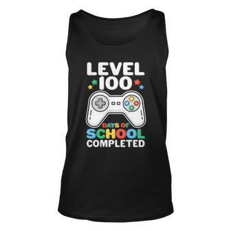 Level 100 Days Of School Completed Gamer Unisex Tank Top - Monsterry DE