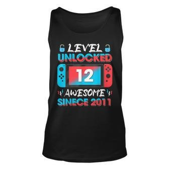 Level 12 Unlocked Awesome Since 2011 12Th Birthday Gaming V2 Unisex Tank Top - Seseable