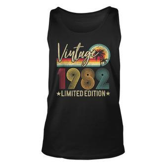 Limited Edition 1982 40Th Birthday 40 Years Old Gag Gift Unisex Tank Top - Seseable