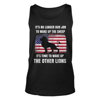 Lions Not Sheep No Longer Wake Up Sheep Wake Up Other Lions Tank Top | Mazezy
